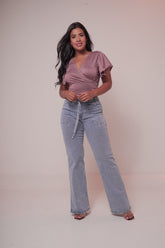 BLUSA MUJER SOLO FONDO MANGAS